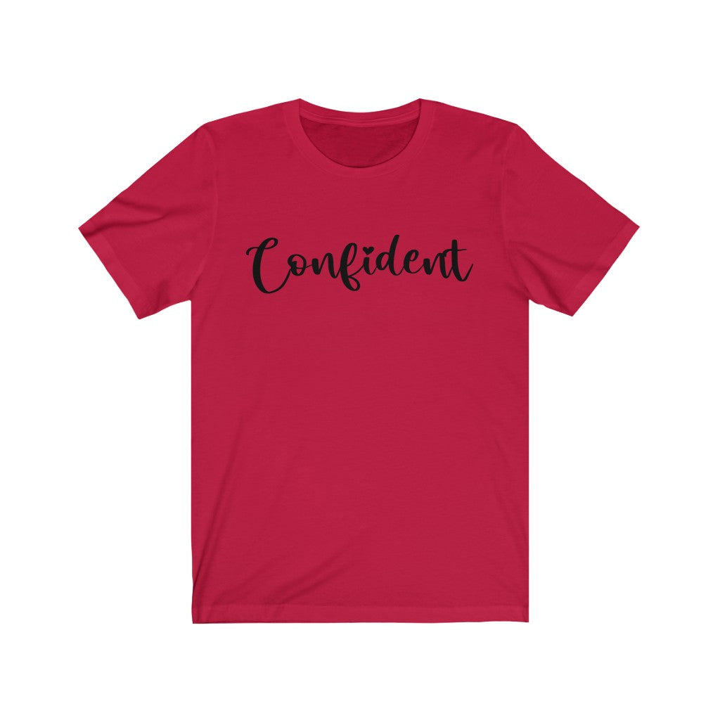 CONFIDENT - Short Sleeve Cotton T-shirt